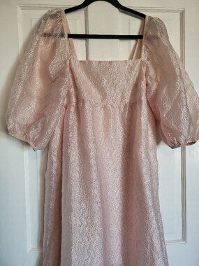 Anthropologie Pink Formal Dress Size M